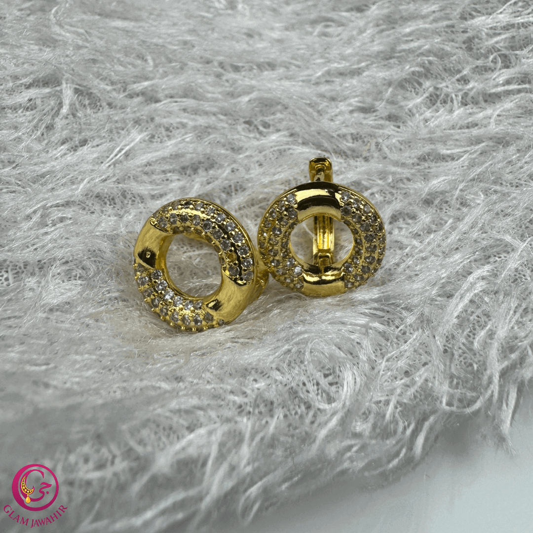 Boucles d’oreilles Glam Éclat – Acier inoxydable doré Boucles d’oreilles de la parure Glam Éclat en acier inoxydable doré.